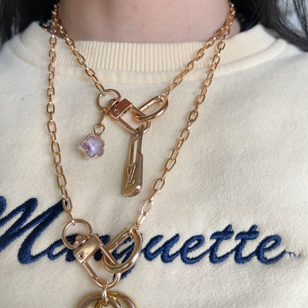 repurposed upcycled lux zipper necklace